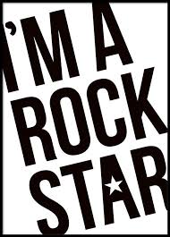 Black And White Rockstar Prints Children S Print With Text In Large Letters Kids Poster Childrens Prints Inspirational Posters