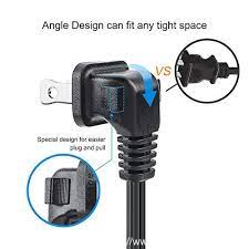 With right angle gfci plug and the 2 ft. China Cheap Price Computer Power Extension Cable 90 Degree Polarized Power Cord Cable 10 Feet 3meters Cp0034 Cablecreation Manufacturer And Supplier Cablecreation