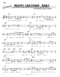 Merry Christmas Baby Sheet Music Elvis Presley Real Book Melody Lyrics Chords