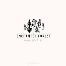 Forest Logo Black Logo Design Simple Logo Business Logo Etsy In 2021 Forest Logo Tree Logo Design Simple Logo Design