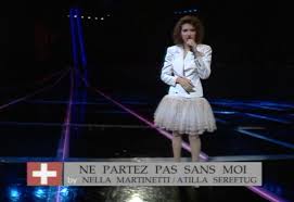 Once again eurovision fans settled in for an evening rewatching yet another song contest from the vaults. Eurovisionagain On Twitter Congratulations The Fabulous Celine Dion Wins The Eurovision Song Contest In Dublin 1988 With Ne Partez Pas Sans Moi A Second Victory For Switzerland