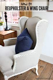 Reupholstering dining room chairs costs $150 to $600 each, and a recliner or wingback chair is $600 to $1,500. How To Reupholster A Wing Chair Jaime Costiglio