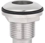 1.5" Nylon Deck Filler With Locking Lid - Boat Fuel/Water Fill Port (Fits  Marine, RV, Truck Tanks)