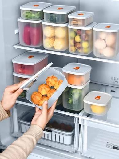 Food Storage box กล่องเก็บของในตู้เย็น เข้าไมโครเวฟได้ | LINE SHOPPING