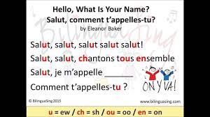 Bilinguasing What Is Your Name Comment T Appelles Tu Learn Gr What Is Your Name French Immersion Kindergarten Names