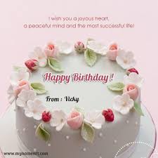 Vicky Name Image Happy Birthday Wishes Cake Birthday Wishes Greeting Cards Birthday Wishes Cake Happy birthday cake images and pictures. pinterest