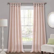 Maybe you would like to learn more about one of these? Burlap Knotted Tab Top Light Filtering Window Curtain Panels Lush Decor Target