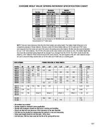 Valve Spring Chart Melling