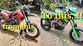 Klx 150 bf extreme orng warungasep. Modifikasi Kawasaki Klx 150 Supermoto Perpaduan Klx Crf Youtube