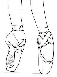 You will be flying high with this free activity coloring sheet. Ballet Shoes Coloring Pages Coloring Home