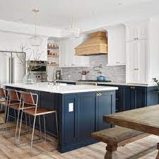 White cabinets with brown granite countertops contain a combination that is very simple yet effective in producing an elegant look in any kitchen style. Navy Kitchen Ideas Photos Houzz