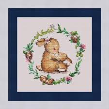 Cross stitch patterns for baby roller skates. Flying Bunny With Blue Balloon Cross Stitch Pattern By Svstitch Cross Stitch Sewing Needlecraft Kromasol Com