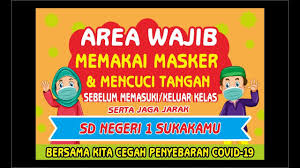 Masker wajah dari oatmeal sangat populer karena sifatnya yang bisa membersihkan wajah, mengelupas sel kulit mati, dan jadi pelembap. Desain Spanduk Area Wajib Masker Untuk Paud Ra Sd With Softcopy Youtube