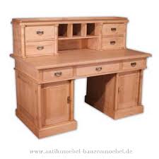 Das holz der buche ist ein beliebtes möbel holz. Schreibtisch Mit Aufsatz Saulen Landhausstil Bauernmobel Massivholz Pc Arbeitstisch