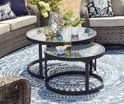 Wilson Fisher Lakewood Double Round Nested Coffee Tables Set Big Lots In 2020 Coffee Table Outdoor Patio Table Outdoor Deck Furniture