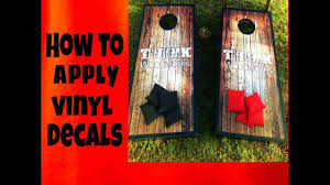 This is how to apply a vinyl decal by rose lao on vimeo, the home for high quality videos and the people who love them. Corn Hole How To Apply Graphics Youtube