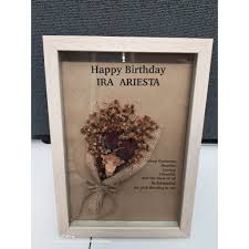 Pigura Frame Bingkai 3d Ucapan Ulang Tahun Wisuda Custom Shopee Indonesia
