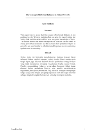 Hungarian word icelandic word indonesian word italian word japanese word korean word latin word malay word malayalam word marathi word nepali word norwegian word polish word portuguese word romanian word russian word serbian. Pdf The Concept Of Informal Fallacies In Malay Proverbs