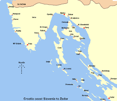 A map indicating all the major islands on the croatian coast with links to more information. Croatia Sailing Areas Charter From Activity Holidays