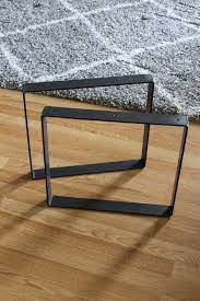Coffee Table Legs 18 X 16 Set Of 2 Available In Black Brass Or Steel Table Legs Coffee Table Legs Diy Table Legs