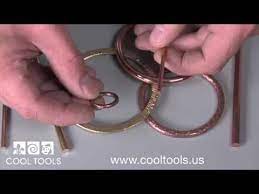 Using Large Gauge Brass Copper Rod To Make Bracelets And Rings Good Tutorial Metal Jewelry Making Hammered Jewelry Metal Art Jewelry