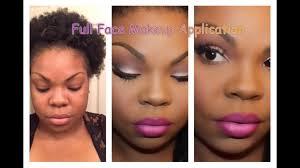 full face makeup application watch me