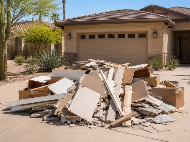 Construction Debris Removal Phoenix AZ | Renovation Debris Pickup
