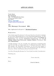 Engineering cover letter template with format sample & example for users who want these mechanical engineering cover letter. Viral Resume Updated Jul 06 2016