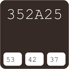 352a25 Hex Color Code Rgb And Paints
