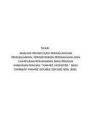 Head to mamee museum (mamee jonker house) in malacca a very blue, cute mamee monster mascot! Menurut Tjiptono 2008 Promosi Adalah Suatu Bentuk Komunikasi Pemasaran Iaitu Course Hero