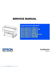 • motor cable is damaged. Epson Stylus Pro 7900 Manuals Manualslib