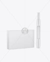 Download Tobacco Heating System With Heat Sticks Package Mockup In Box Mockups On Yellow Images Object Mockups PSD Mockup Templates