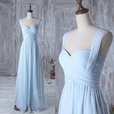 Party Dress Light Blue Bridesmaid Dress Ruched Sweetheart Prom Etsy