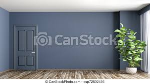 Maybe you would like to learn more about one of these? Interior Background Of Living Room With Plant And Door 3d Render Empty Interior Background Living Room With Blue Wall Vase Canstock