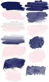 Navy And Blush Pink Watercolor Brush Strokes Glitter Foil Etsy Tarjetas De Acuarela Ilustracion Acuarela Mancha De Acuarela
