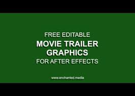 Choose from free premiere pro templates to free after effects emplates to free stock music. Movie Trailer Graphics Free After Effects Project Enchanted Media