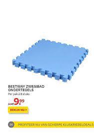 bestway zwembad ondertegel folder aanbiedingen