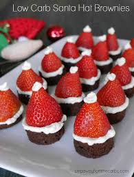 Get the recipe from delish. Low Carb Santa Hat Brownies A Keto Gluten Free And Sugar Free Christmas Party Treat For The Christmas Food Desserts Brownie Bites Recipe Low Carb Christmas