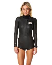 Nineplus Swim Minx Ls Springsuit Wetsuit Black Surfstitch