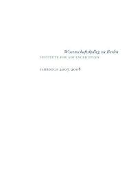 Bitte um informationen informieren sie sich über die anerkennung ihrer zeugnisse. Wissenschaftskolleg Zu Berlin