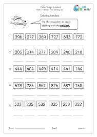 order numbers number and place value by urbrainy com