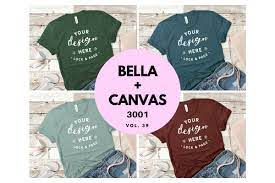 Download Bella Canvas 3001 Flat Lay Bundle 39 Creative Illustrator Templates Creative Market
