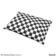 Black And White Dog Bed The Checker Flag Pet Bed Zazzle Com White Dog Bed Pet Bed Outdoor Dog Bed
