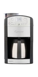 The jura impressa c60 is a relatively basic machine with a modest price tag. Amazon Com Capresso 465 Coffeeteam Ts 10 Cup Digital Coffeemaker With Conical Burr Grinder And Thermal Carafe Kitchen Dining