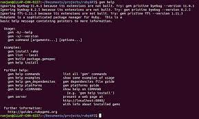 Rubygems Syntax And Various Commands Of Rubygems