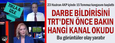 Türkiye'de darbe girişimi bildirisi 2016 | trt spikeri açıklaması !!! Darbe Bildirisini Trt Den Once Bakin Hangi Kanal Okudu