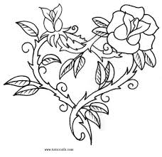 Printablesheet Com Free Tattoo Designs Rose Vine Tattoos Rose Tattoo Design