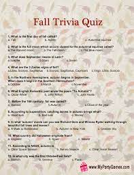 There are some great things about fall which is why it is the favorite season of many people. Free Printable Fall Trivia Quiz Trivia Quiz Trivia Questions And Answers Trivia