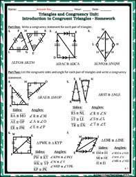 Homework 6 proving triangles congruent: Triangles Congruency Unit 4 Introduction To Congruent Triangles Notes Hmwk