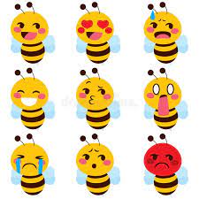Cute Bee Emoji Set Of Cute Bee Mascot Emoji Different Face Expressions Ad Emoji Set Cute Bee Cute Ad Cute Bee Bee Artwork Emoji Set